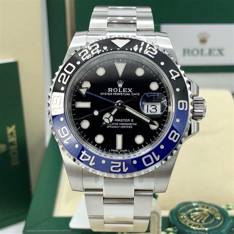 rolex gmt master 2 batgirl price|batman Rolex unworn for sale.